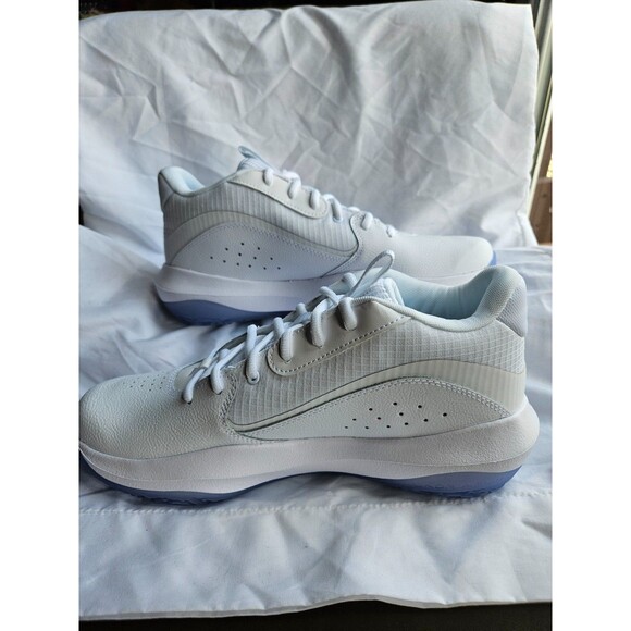 Under Armour Lockdown 7 White Silver Basketball Shoes Mens Size 10 Women 11.5 - Picture 2 of 12